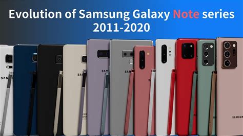 samsung note series list.